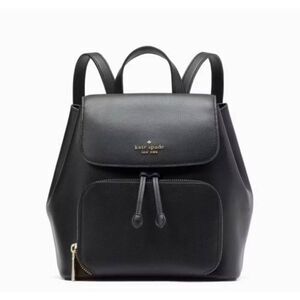 KATE SPADE NEW YORK Darcy Black Leather Backpack